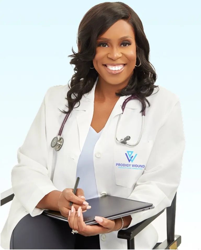 Dr. Amaka Akinade, founder of Prodigy Wound and Specialty Care Consulting